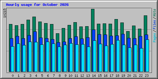Hourly usage for October 2026